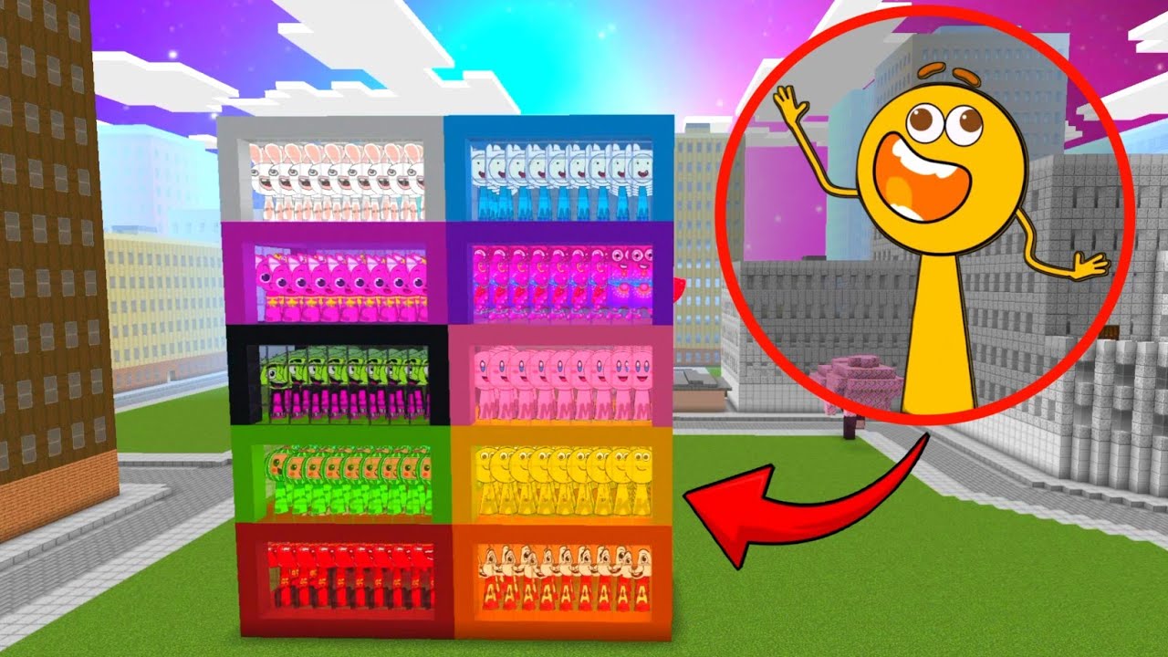 Sprunki OC Yellow Added In Colored Boxes Minecraft PE