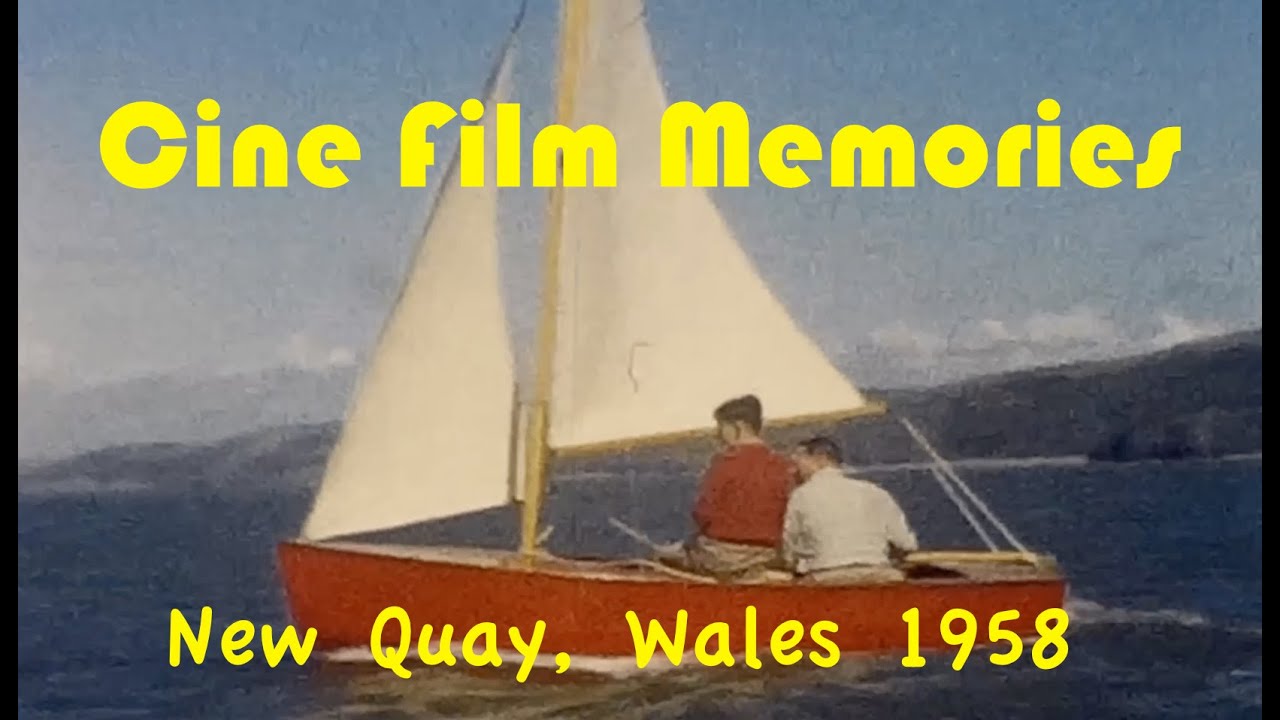 New Quay, West Wales, Summer 1958 Vintage Amateur Home Movie Cine Film