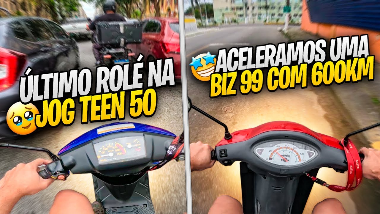 ÚLTIMO ROLÉ COM A YAMAHA JOG 50 😥 ACELERAMOS UMA HONDA BIZ 100 1999 COM 600KM 😊 MECANICANDO