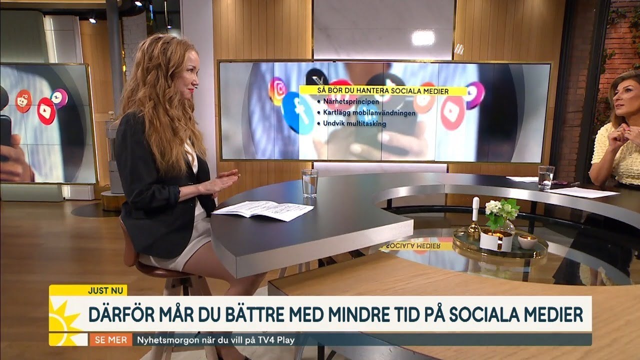 S&aring; blir du av med beroendet av sociala medier | Nyhetsmorgon | TV4 & TV4 Play