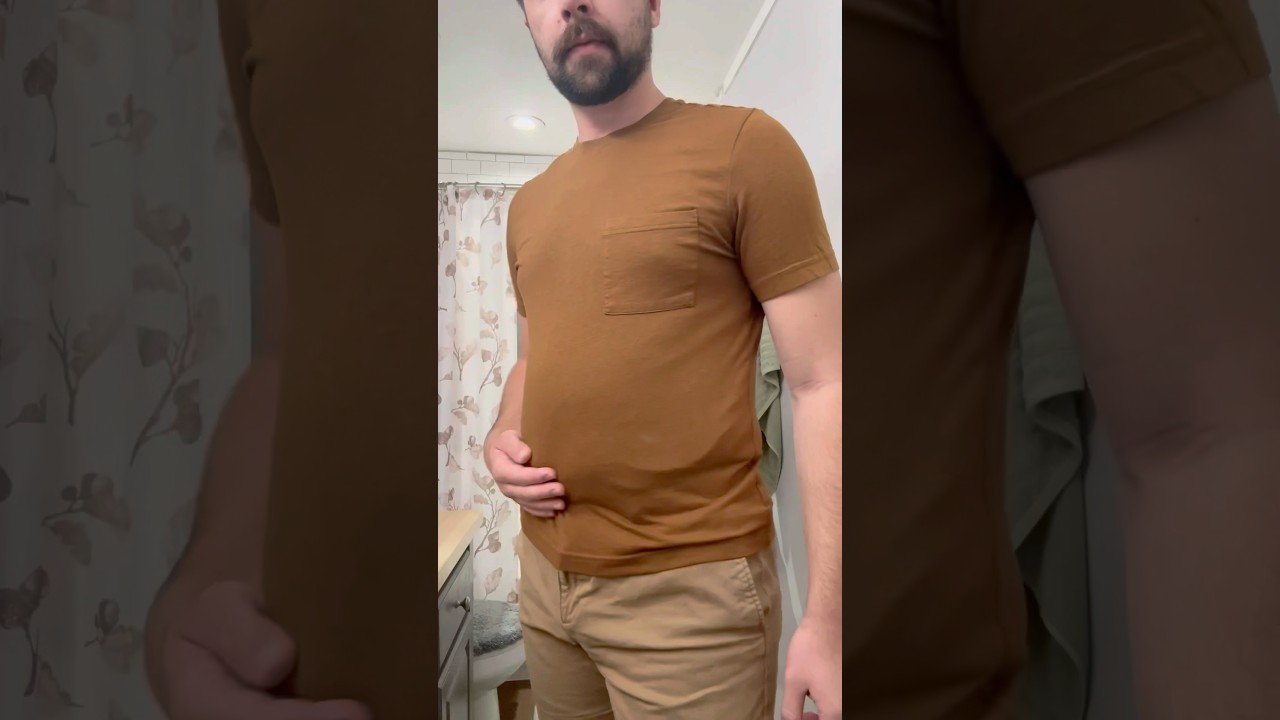 I&rsquo;ve gotten bigger. Weight gain progress so far #belly #gainer #male