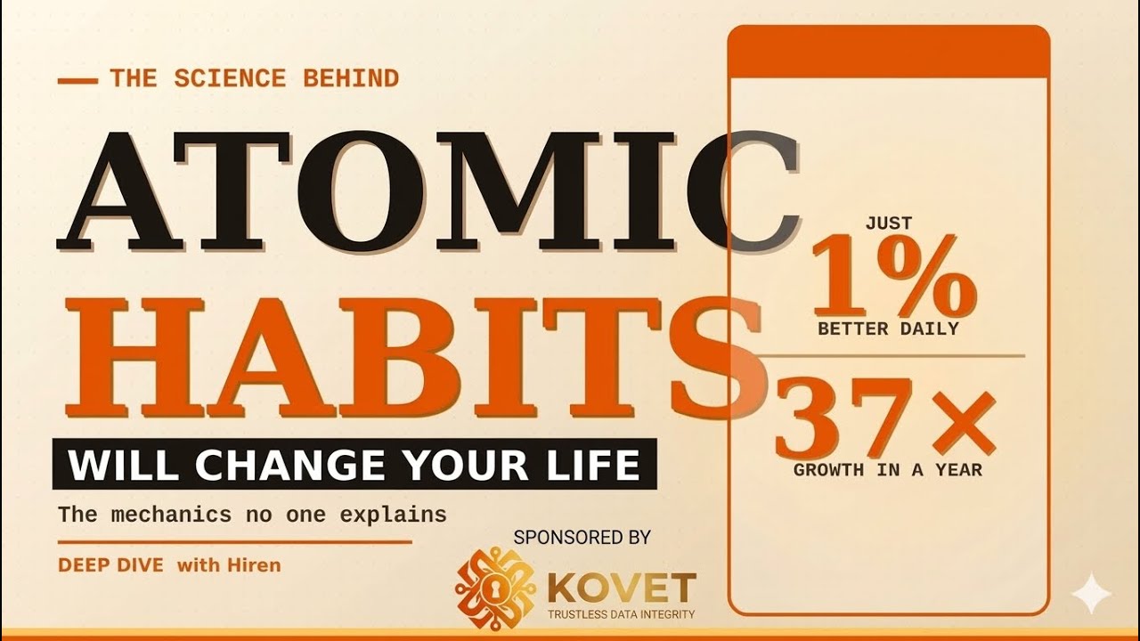 The Mechanics of Atomic Habits: Why 1% Better Every Day Creates 37× Growth (Atomic Habits explained)