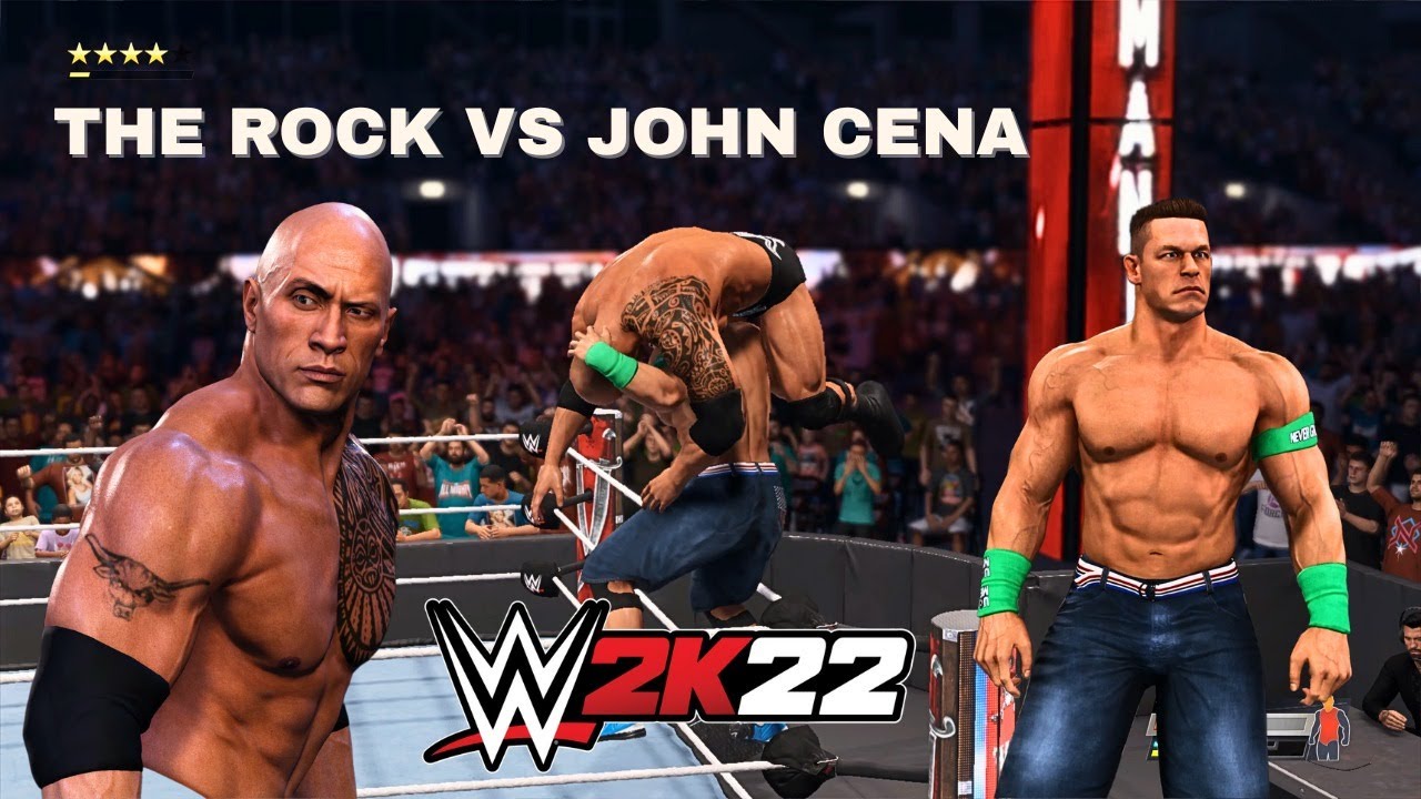 John Cena vs The Rock | Epic WrestleMania Showdown!🔥