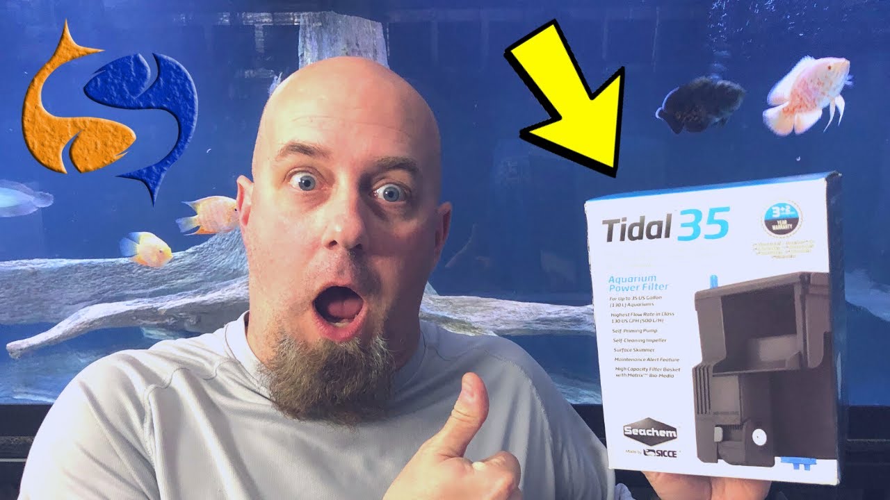 Потрясающий фильтр для аквариума! Seachem Tidal 35 Hang-On Back: распаковка/установка/обзор