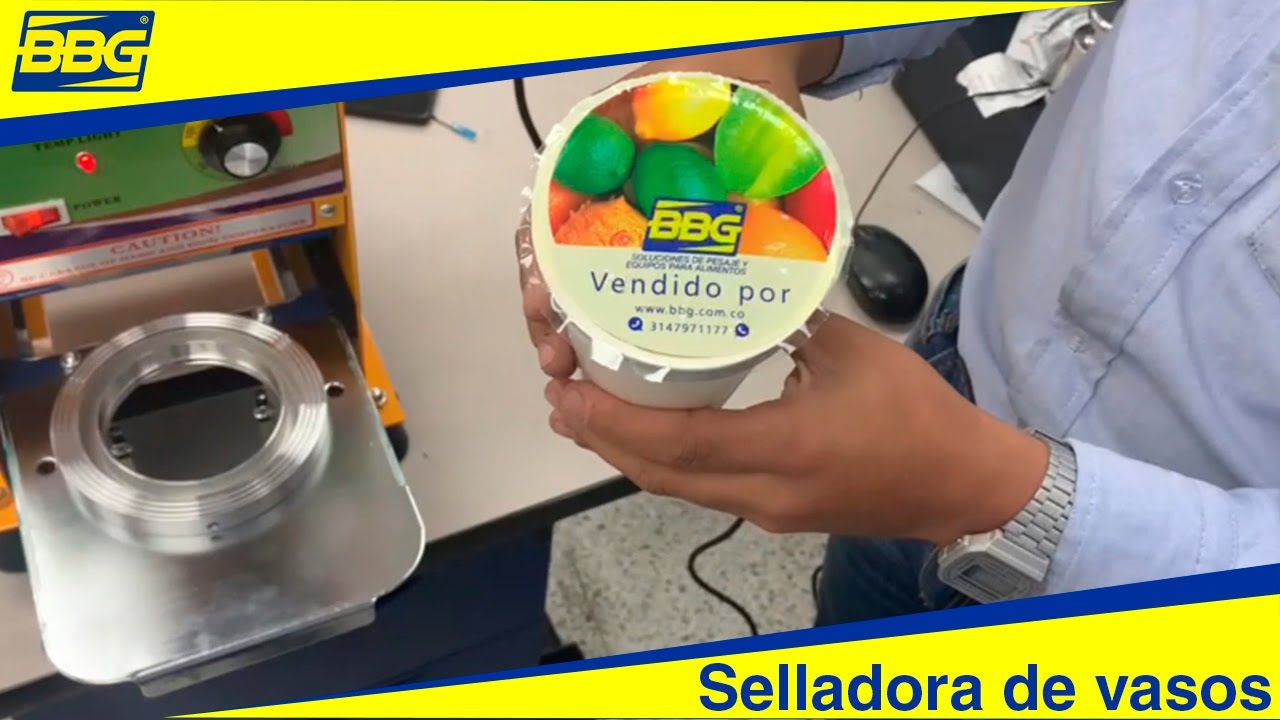 BBG - Selladora de vasos Ref: SELL V 200 - Como sellar vasos amigables con el medio ambiente