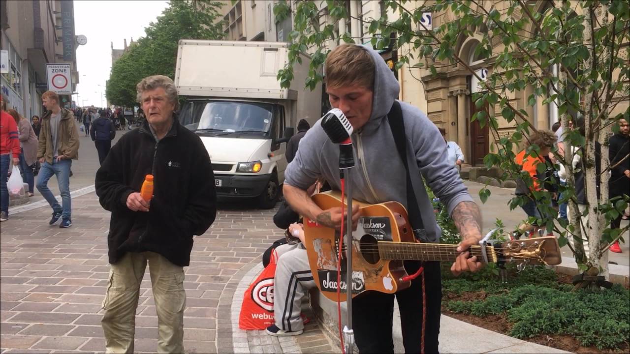 BRADFORD BUSKER (Frankie Porter) sings "American Pie"