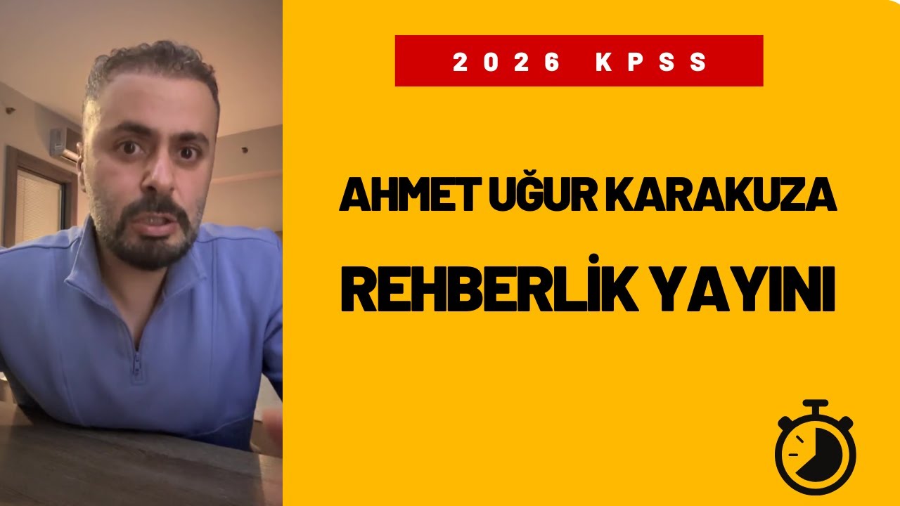 Ahmet Uğur Karakuza Rehberlik Yayını 2026 KPSS