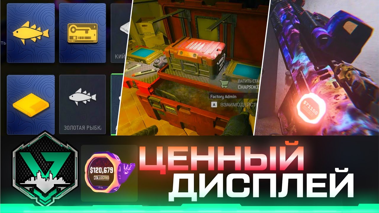 DMZ ЦЕННЫЙ ДИСПЛЕЙ = Золотая Рыбка + Пропуск в Бункер 11 + Набор разработчика для Консоли EasterEgg