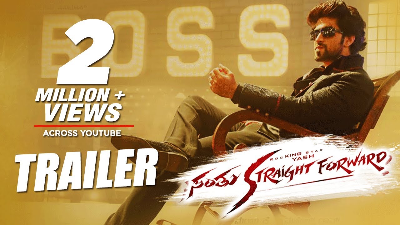 Santhu Straight Forward Official Trailer HD | Yash, Radhika Pandit | V. Harikrishna | Mahesh Rao