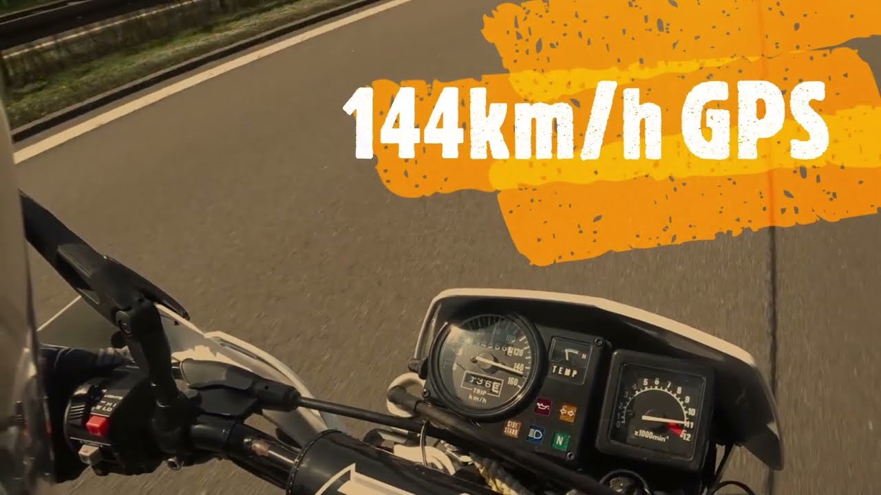 Honda CRM 125 on the Autobahn - Topspeed