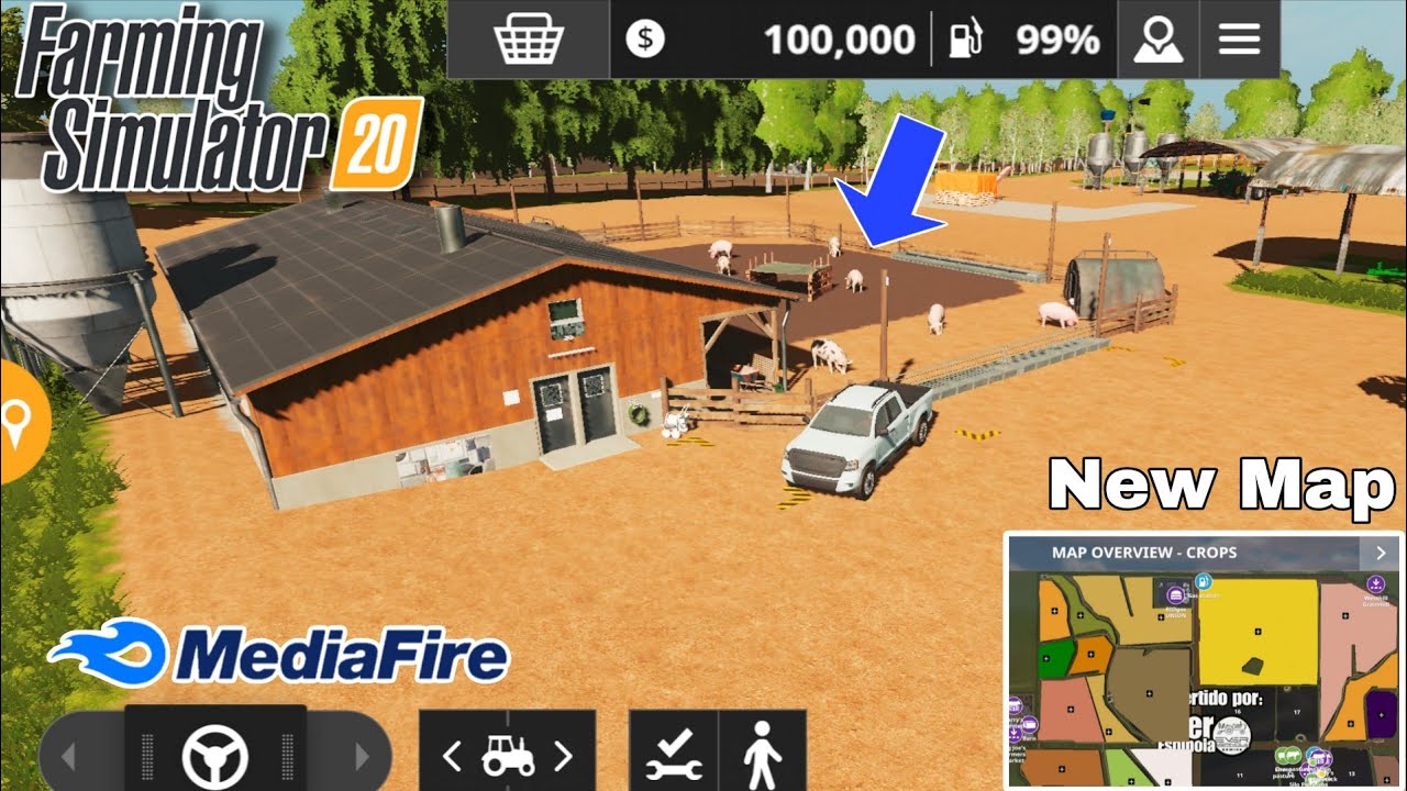 Моды для FS20 - Трактор John Deere | Карта фермы Нинган