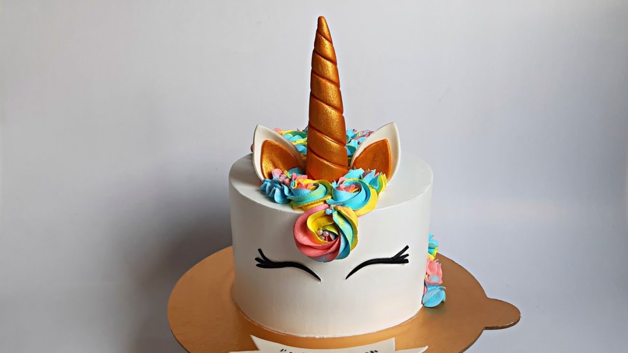 Unicorn theme cake decoration tutorial / বাচ্চাদের পছন্দের ইউনিকর্ন থিম কেক ডেকোরেশনের টিউটোরিয়াল।