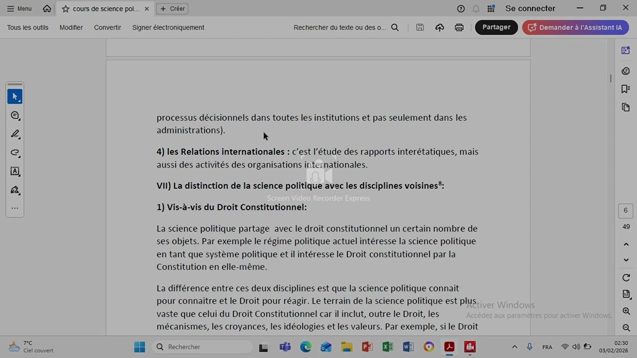 Introduction à la science politique (partie 4 شرح بالعربية)
