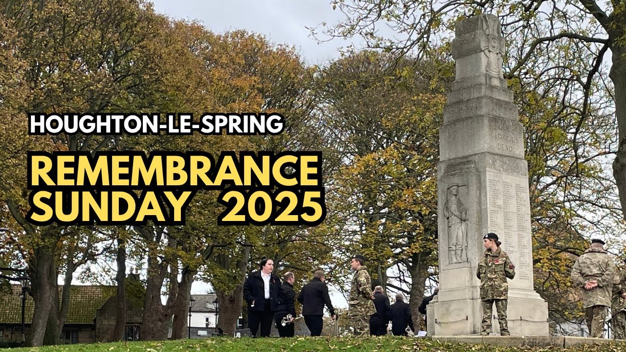 Remembrance Sunday in Houghton-le-Spring 2025