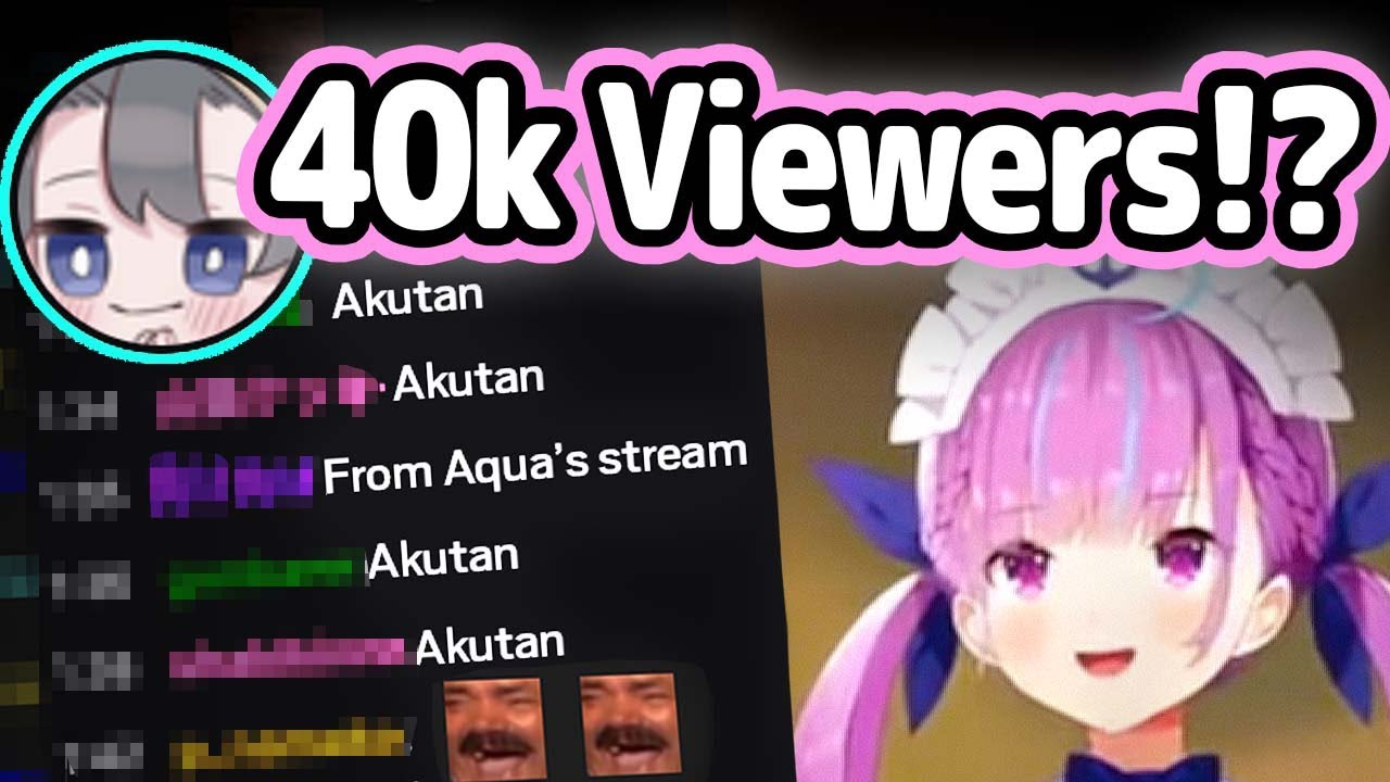 Twitch Streamer Gets Raided By Aqua's 40k Live Viewers After Joining Her Team【Hololive】