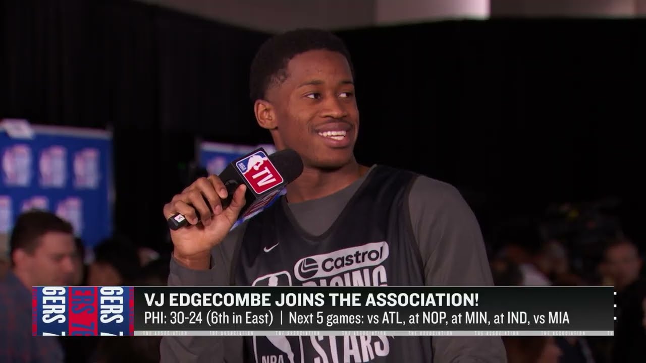 VJ Edgecombe Joins The Association at Castrol Rising Stars Media Day