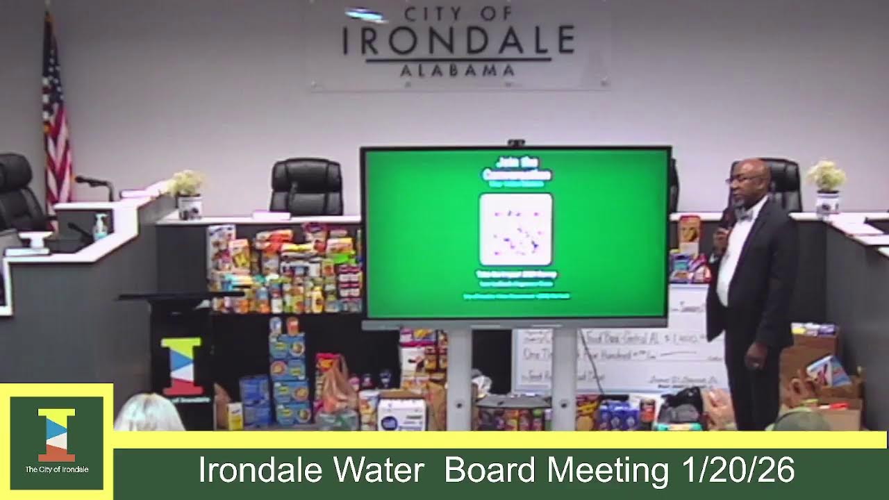 Irondale Water Board Meeting 1/20/26