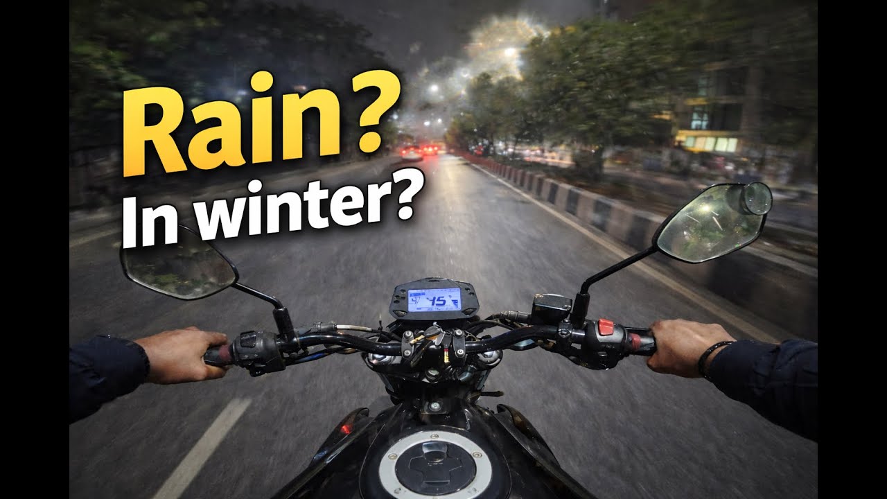 Cold Drizzle Night | After Office Ride through Agargaon