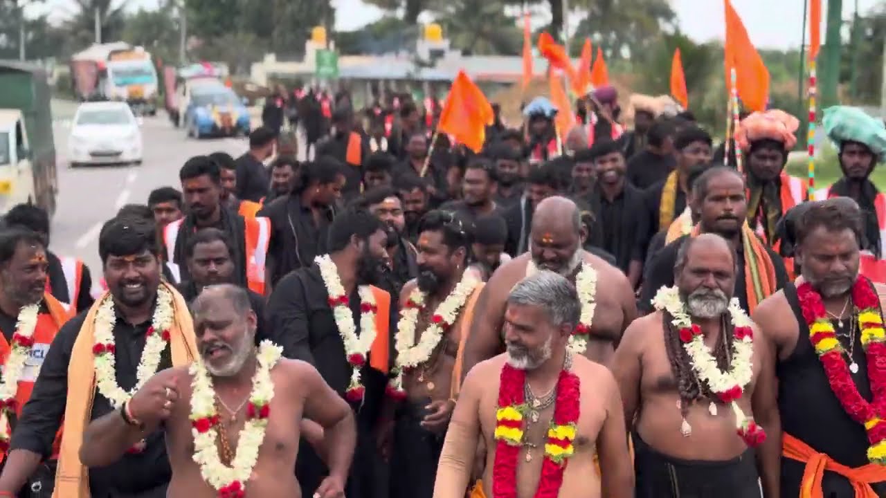 Tamil Nadu Border Pooja by Shri Sabari Girisha Maha Padayatra | Ayyappa Sabarimala Padayatra