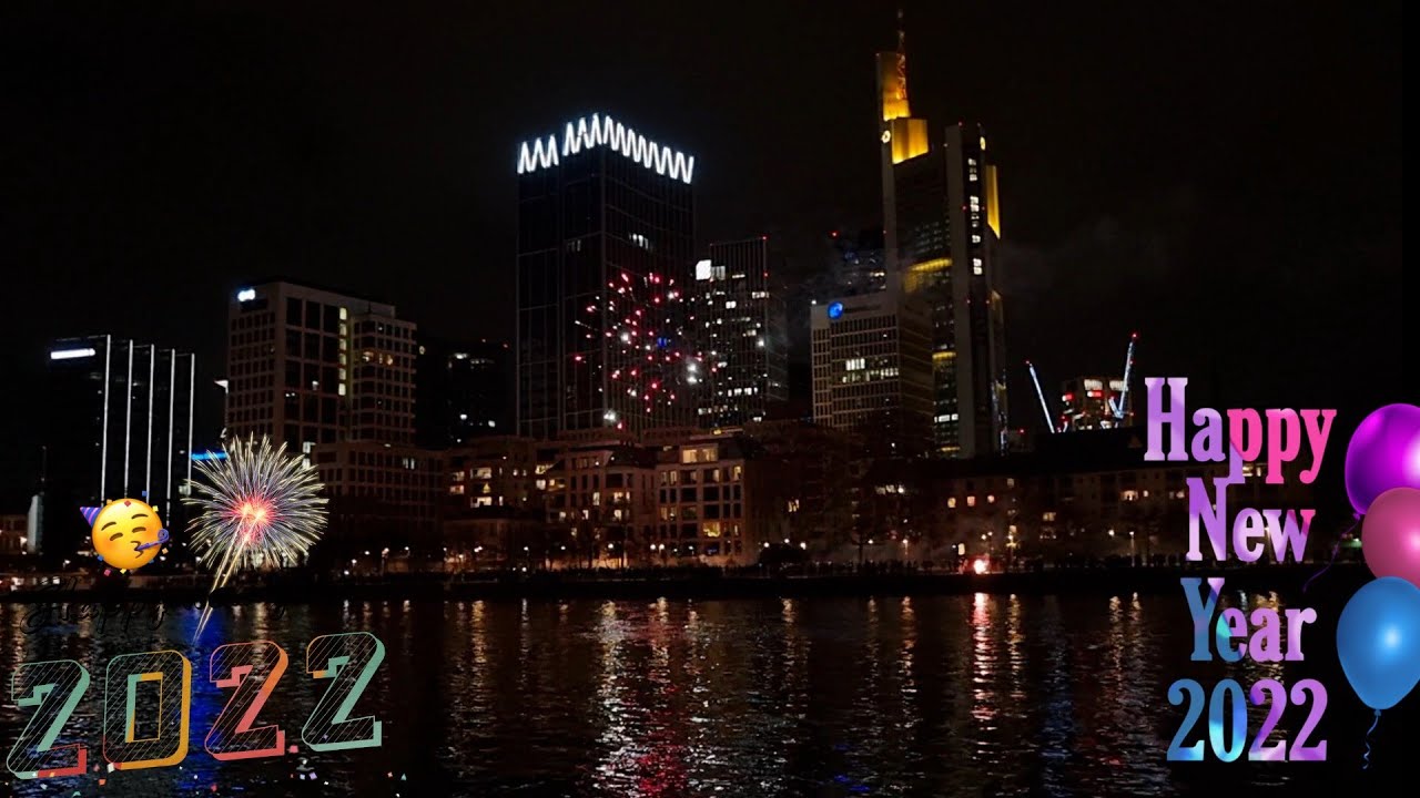frankfurt silvester #2022#4k60fps  #germany ألمانيا في راس السنه