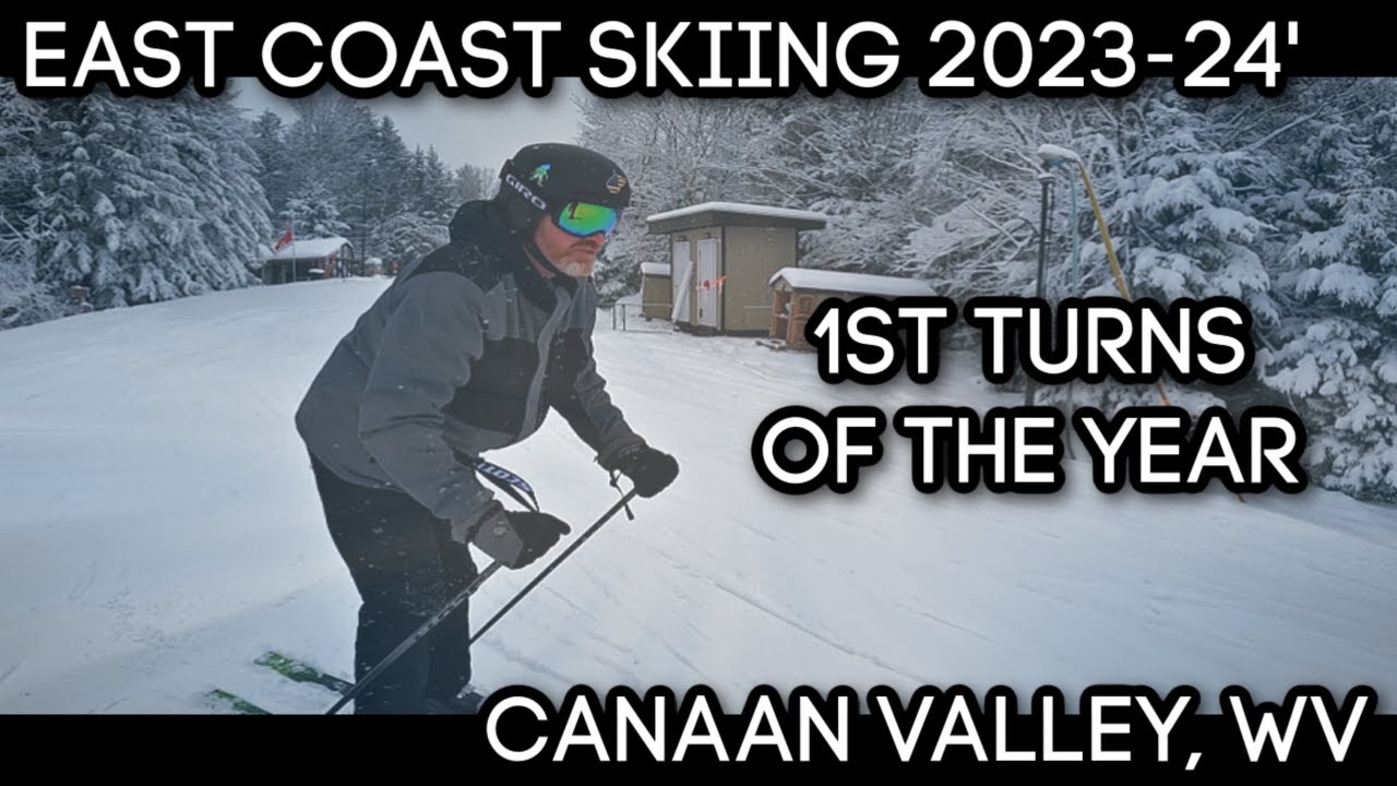 Skiing New Year's Powder at Canaan Valley, WV - East Coast Skiing 2023-24'