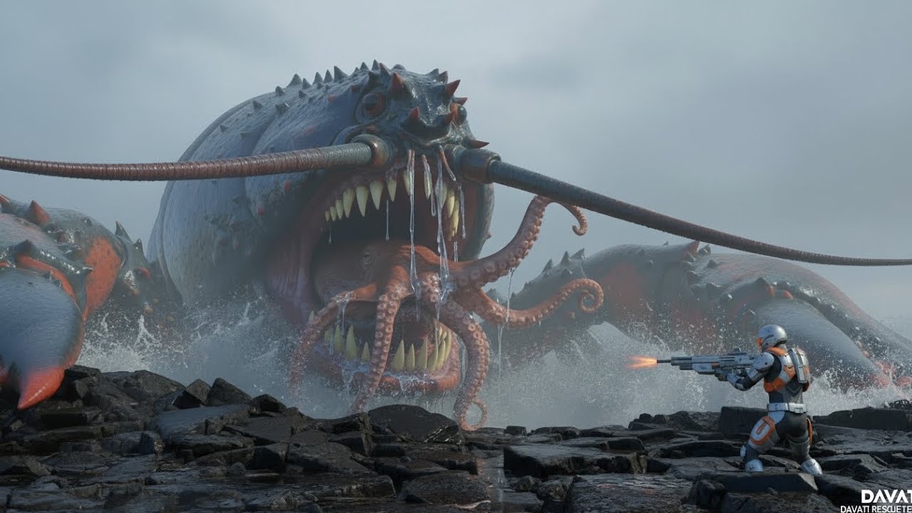 SHOCKING: Giant Mutant Lobster CRUSHES Fisherman's Coast! (Must Watch)