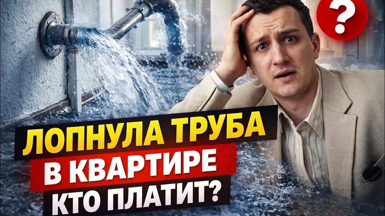 Лопнула труба в квартире — можно ли не платить за ущерб?