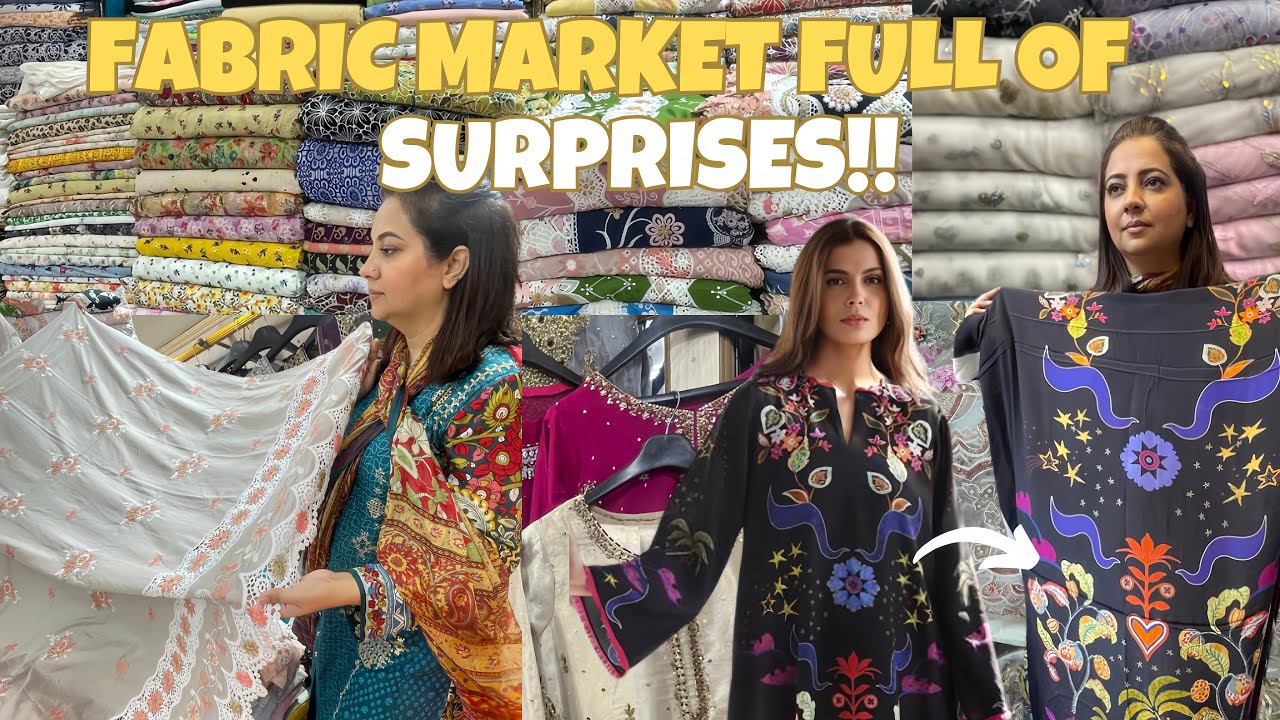 Top Notch Designer Prints|Stitched Embelished Suits | Net Fabric in Wholesale Prices | Local Market💕