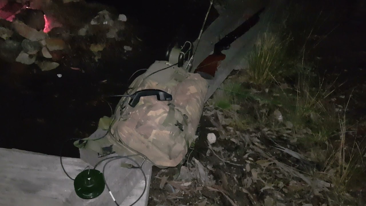 Clansman PRC-320 HF military radio in the Australian bush