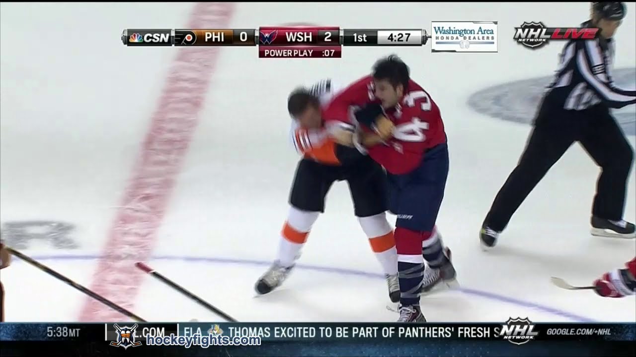 Brayden Schenn vs Tom Wilson Sep 27, 2013