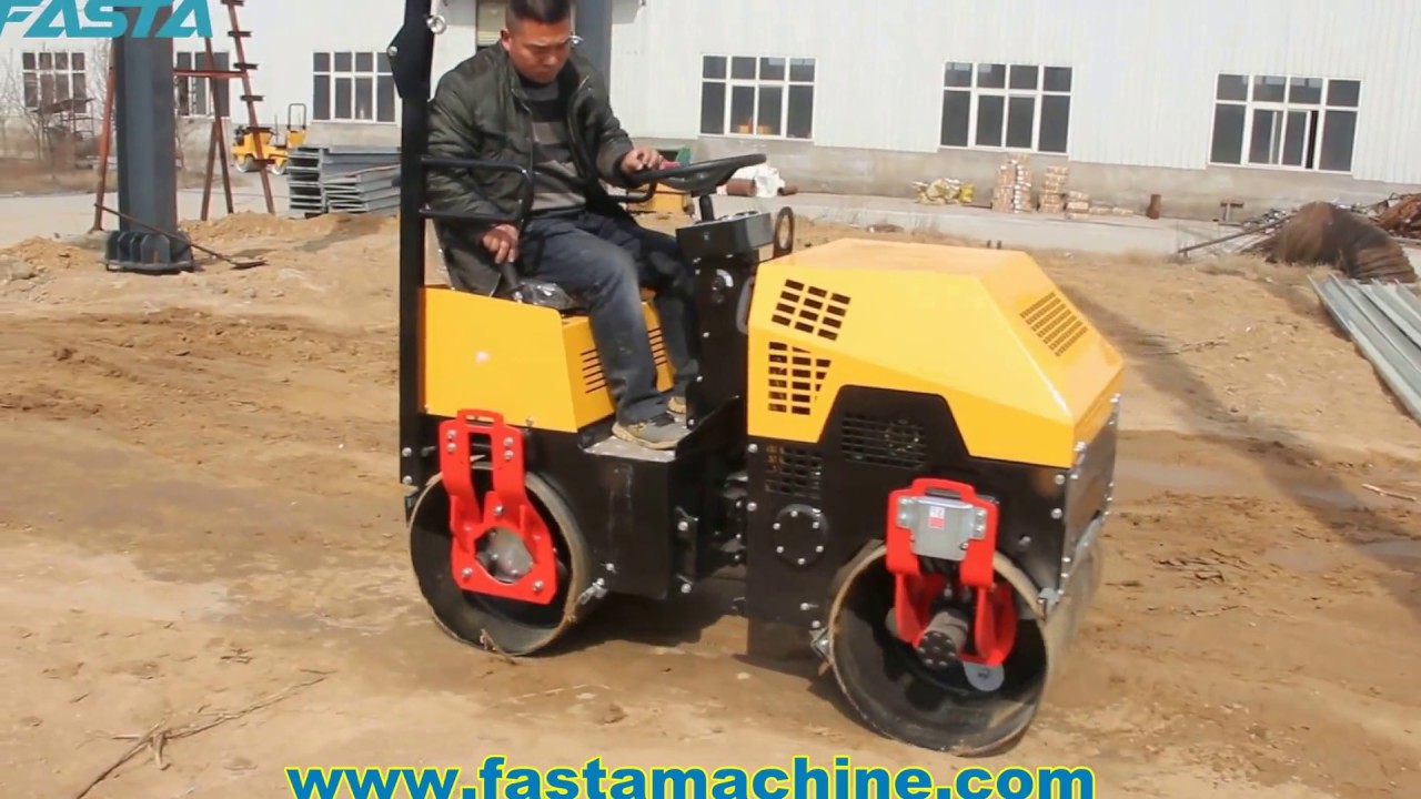 1 ton ride on road roller compactor