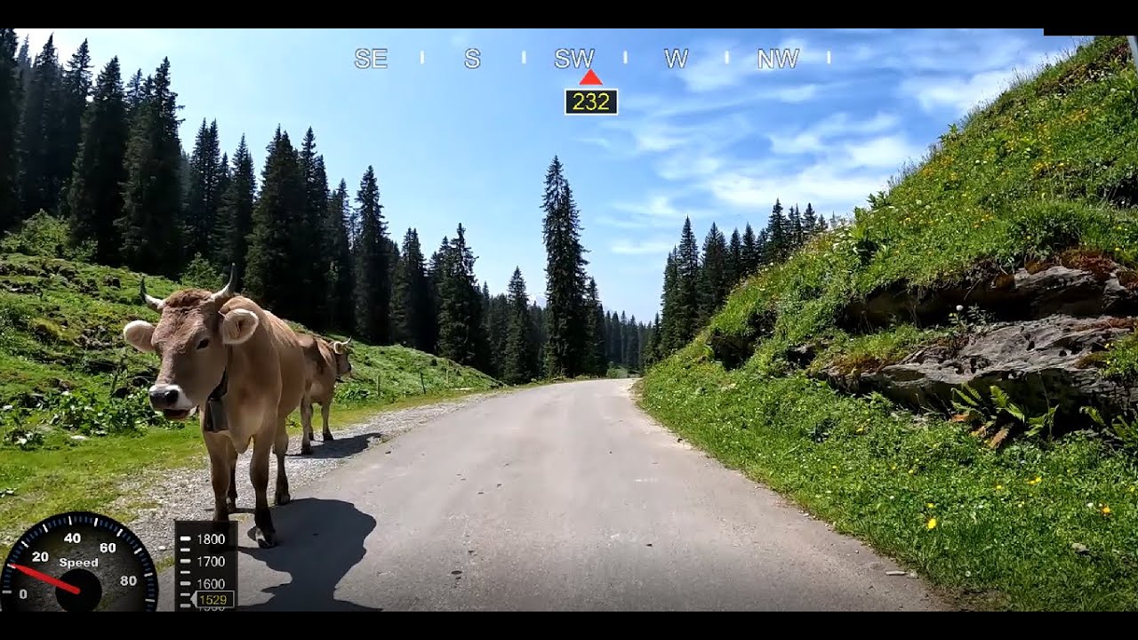 Motorradstrecke (2025) N&auml;fels GL - Kl&ouml;ntalersee - Pragelpass - Stalden SZ