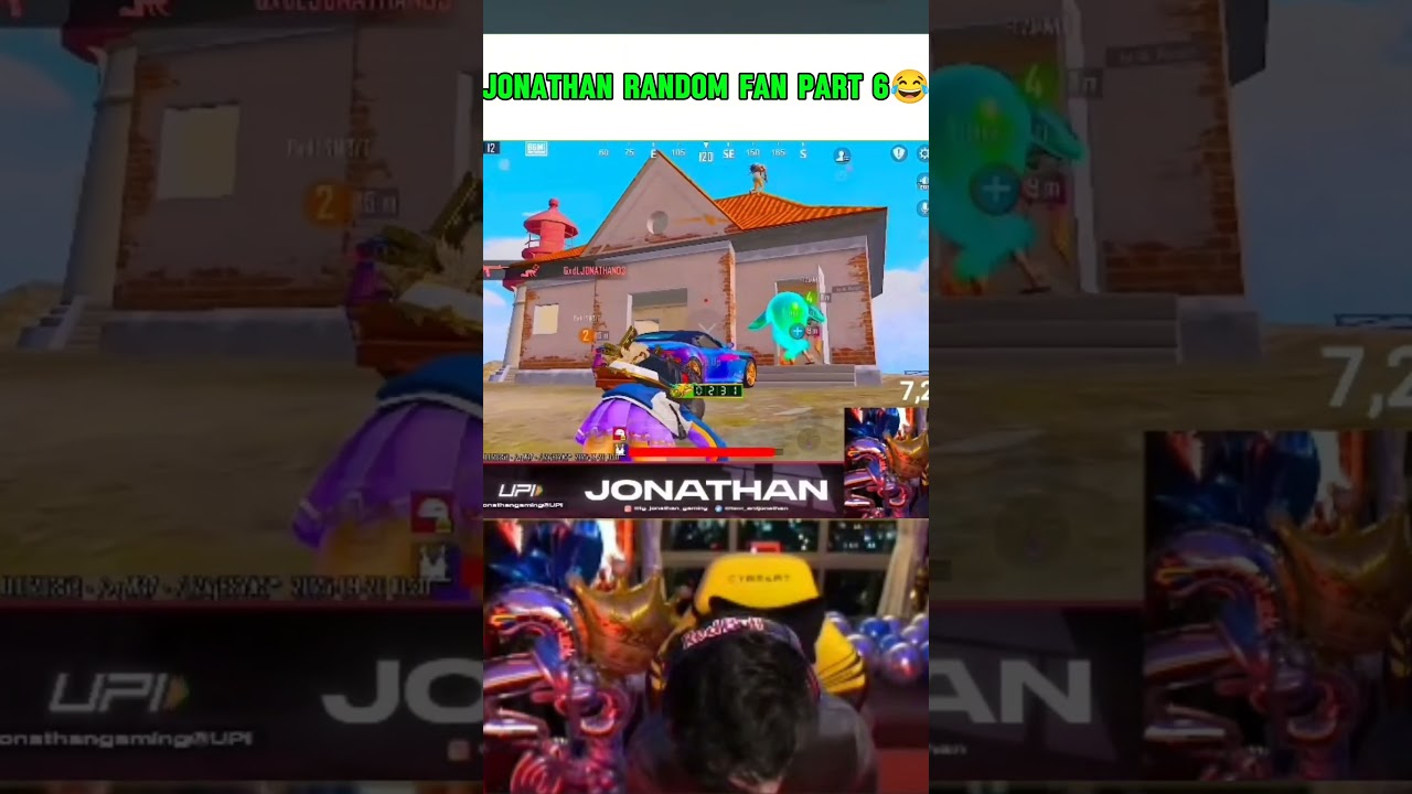 JONATHAN RANDOM FAN PART 6 😂  #bgmi #pubgmobile #jonathangaming #jonathanlive