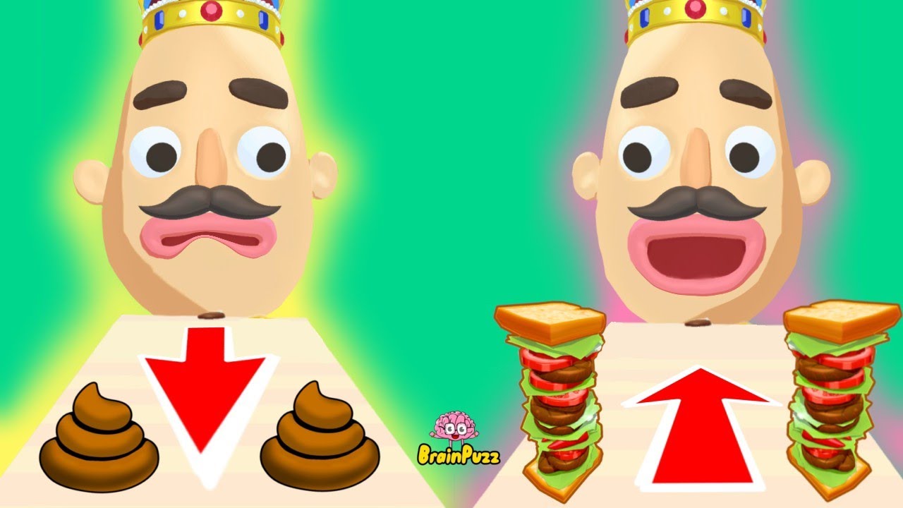 Sandwich Runner NORMAL GAME vs REVERSE GAME - Sandwich Runner Funny Mobile Games Android, iOS