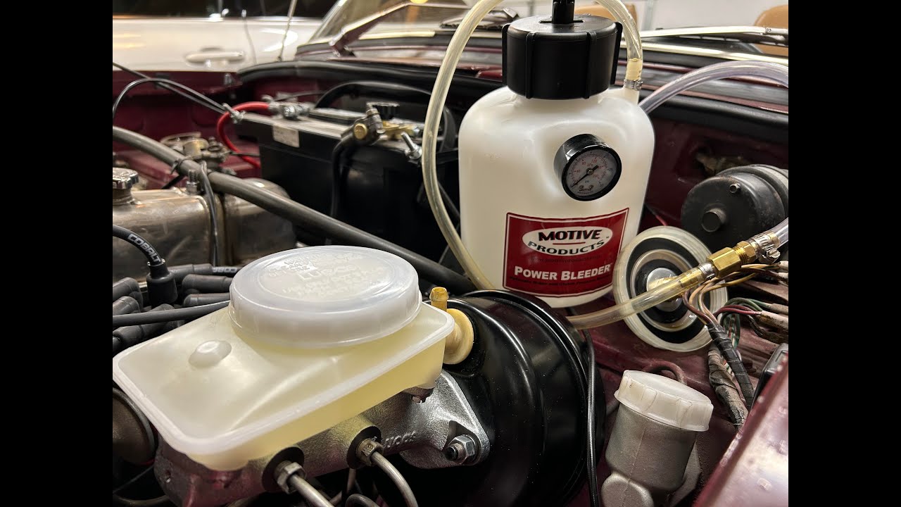 Triumph TR6 Brake Bleeding and Master Cylinder