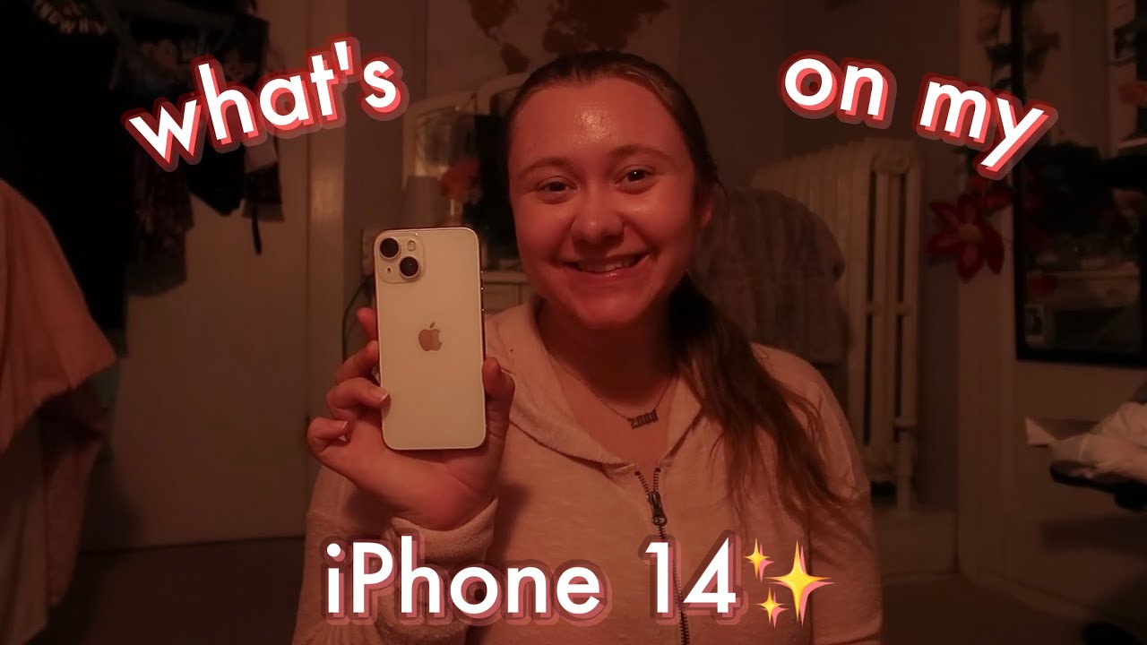 what's on my iPhone 14 📲✨💗*realistic*