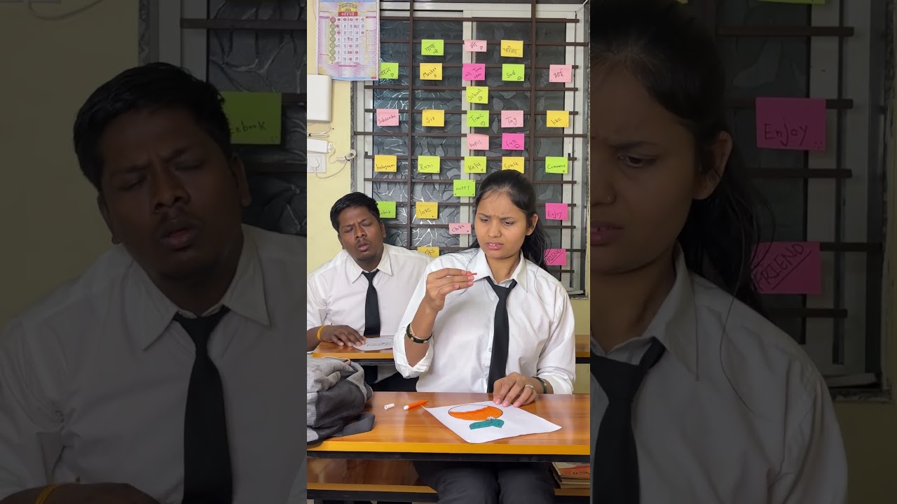 The orange is a bit unripe 🍊😝 #shorts #school #schoollife #usa #comedy #ytshorts