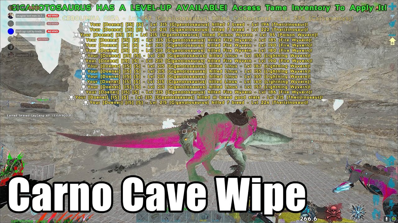 Wiping Carno Cave The Island | Ark Survival Evolved Raids #56 (Unofficial PvP)