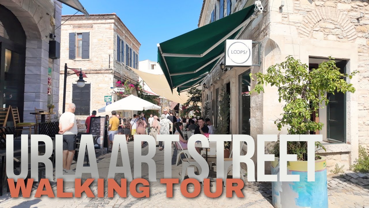 Urla Art Street Walking Tour - Timeless Houses & Artisan Shops - Urla Turkey [4K]