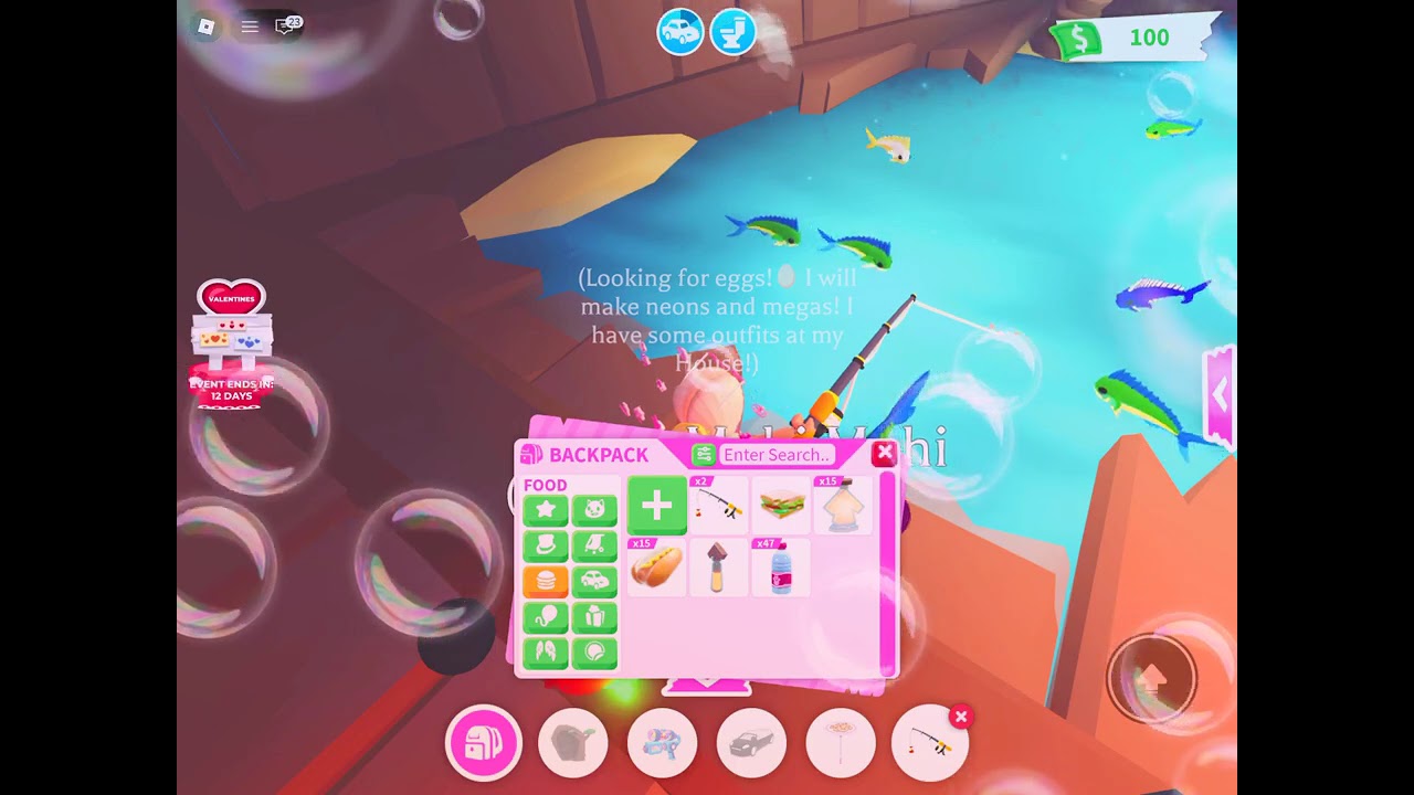 Fishing for 7 Mahi Mahi’s in Adopt me!