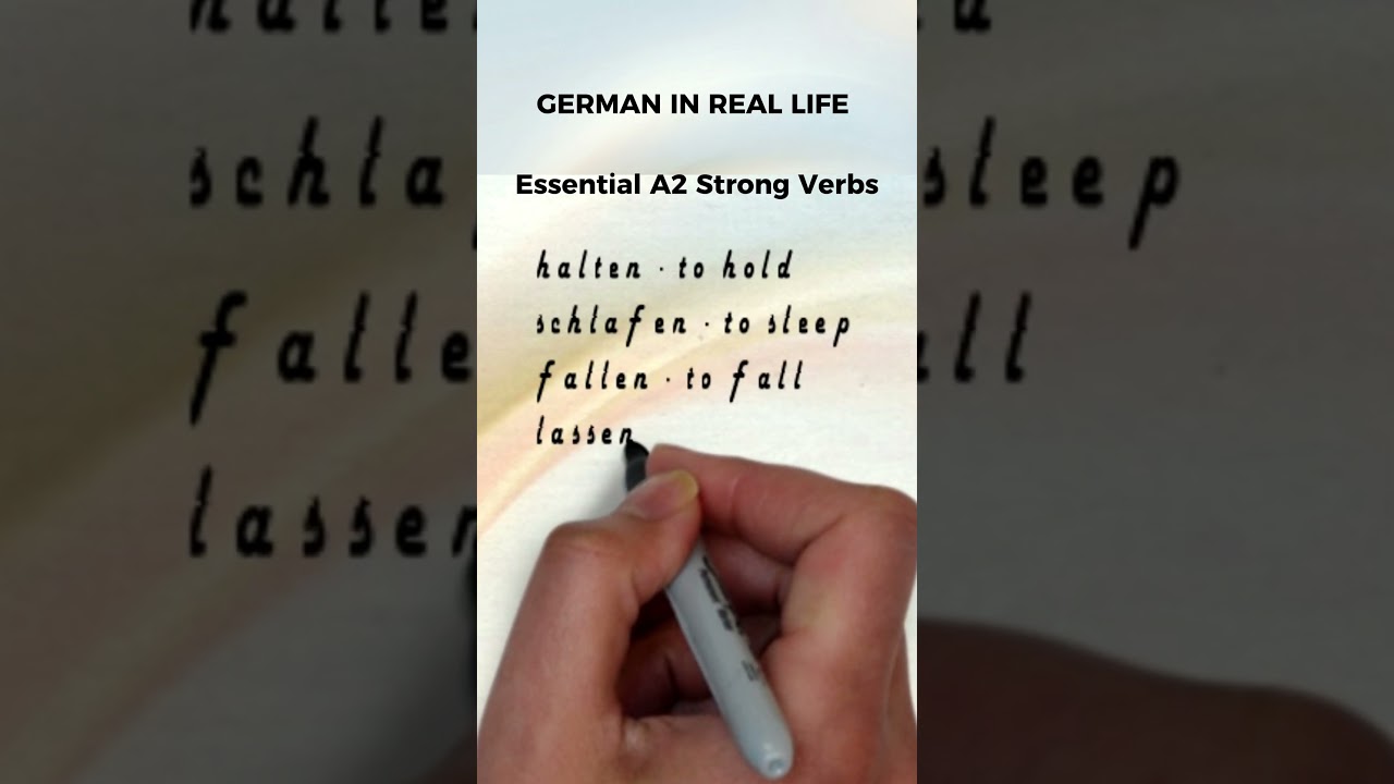Learn German Verbs with Beats 🎧 (A2 Level)