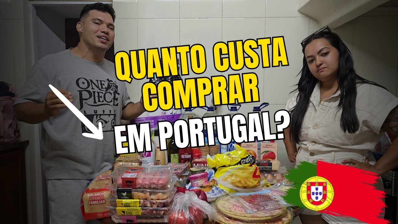 Nossas primeiras compras em Portugal! Veja quanto gastamos!