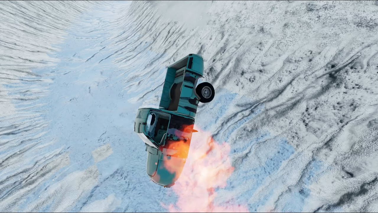 Ice River Pigeon Plunge  | Letting Gravity Have Her Way With These Pigeons in BeamNG.drive