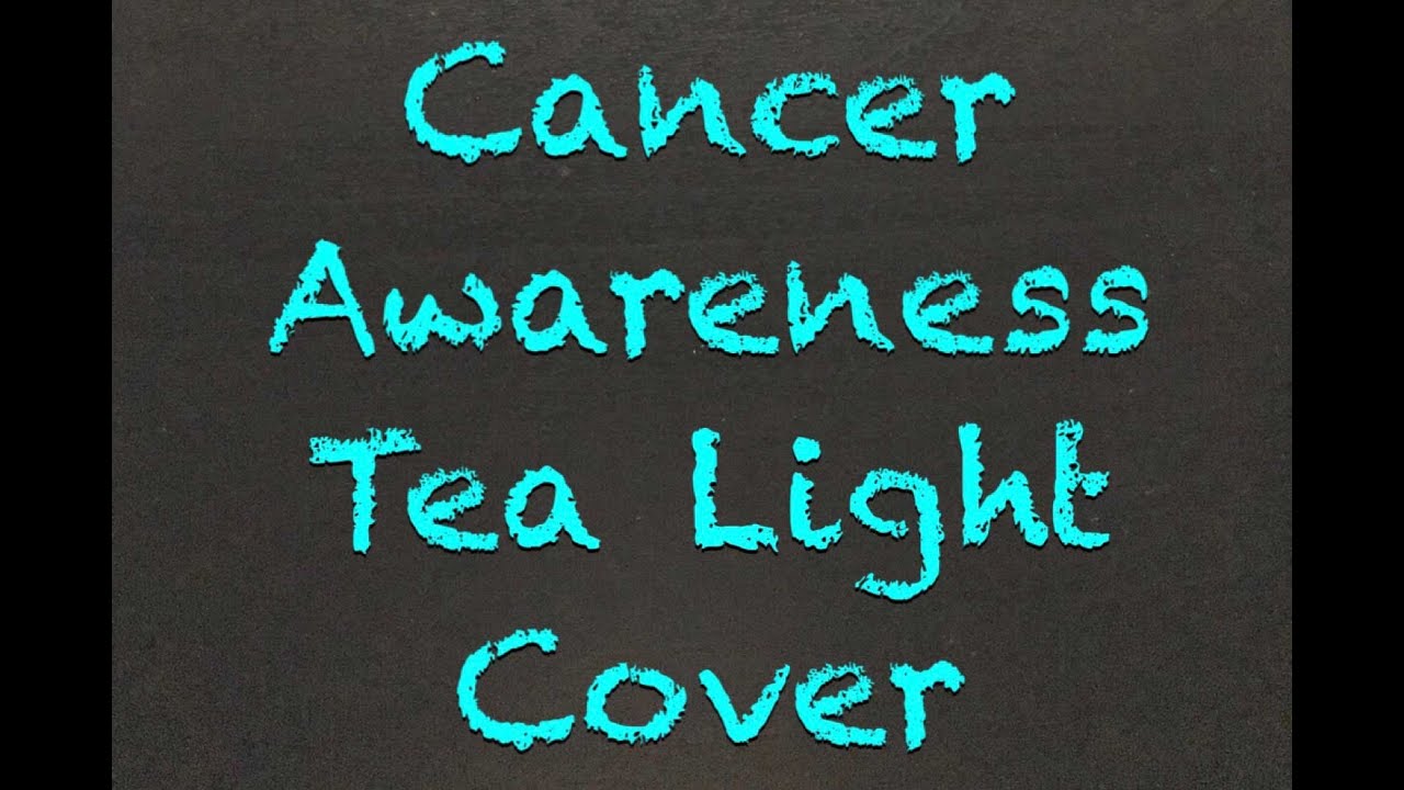 Cancer Awareness Tea Light Cover Beaded Pattern