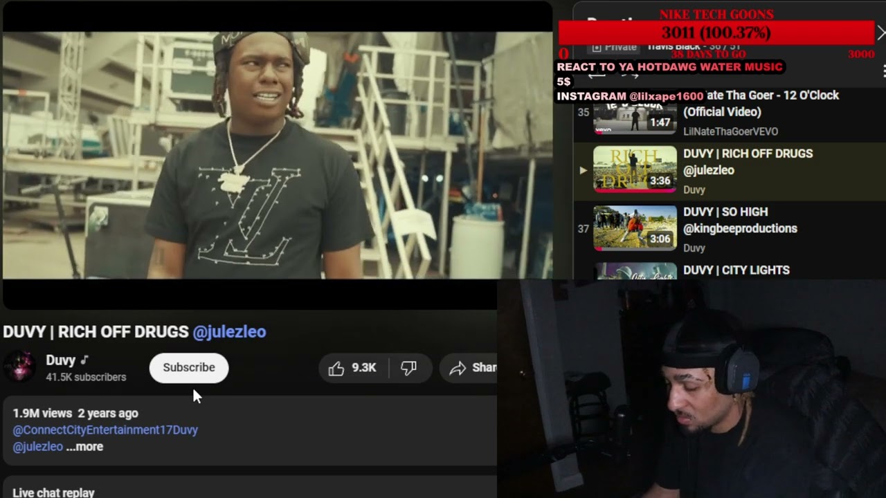 DUVY - RICH OFF DRUGS (REACTION)