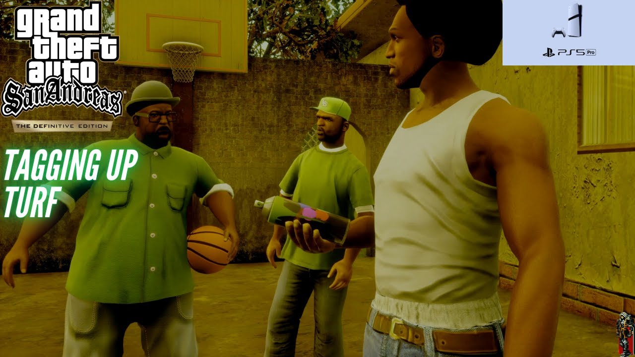 GTA San Andreas Definitive Edition | Разрисовываю территорию