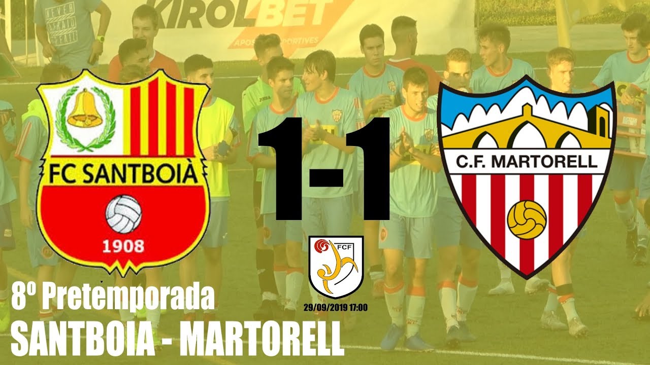 Pretemporada ⚽ ☑️🏆SANTBOIA [1-1] MARTORELL 8º Partido Pretemporada JUVENIL2019-20 4K