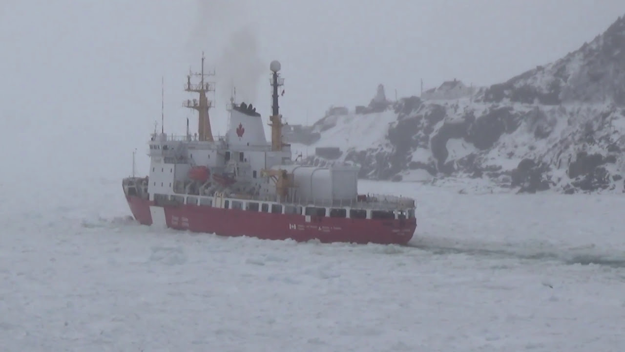 CCGS HENRY LARSEN & CGCB TELEOST  - Ice Operations @ St. John's April 4 / 2017