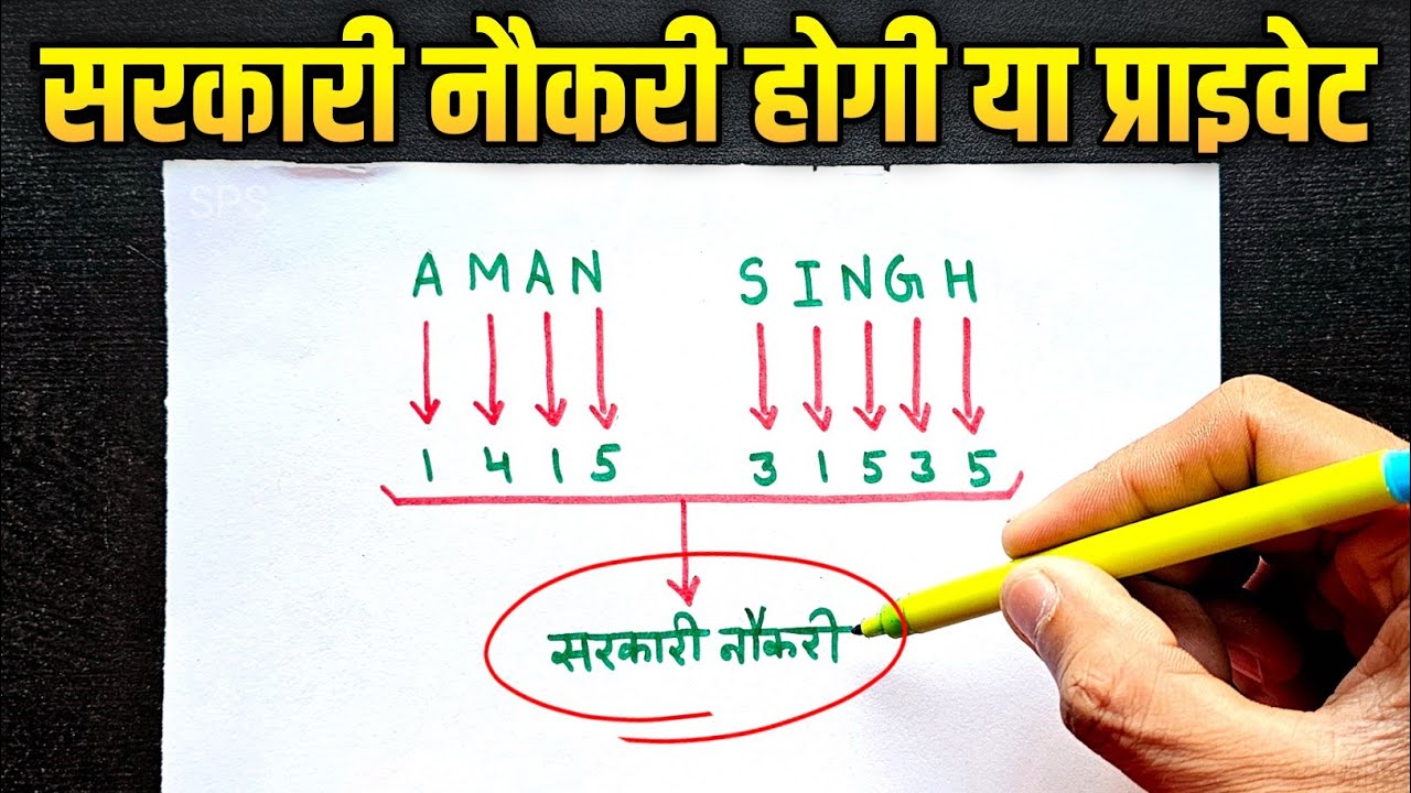 नाम से जानें सरकारी नौकरी होगी या प्राइवेट? 🤔 Lucky Name Numerology