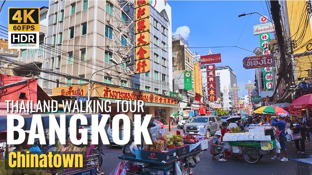 Exploring Bangkok Chinatown During Daytime | Thailand [4K HDR]